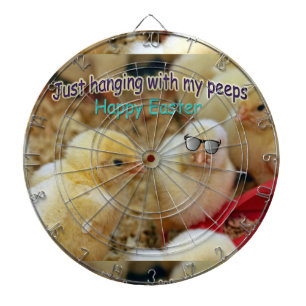 Just Hanging with my Peeps Dartboard With Darts