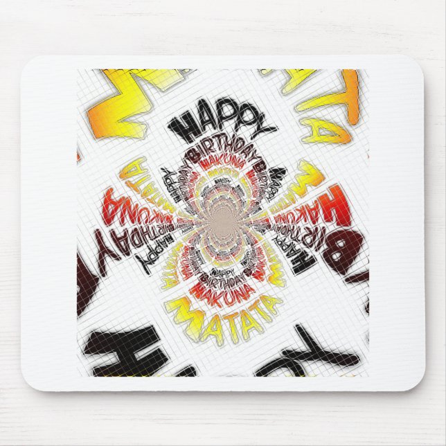 Just Happy Birthday Have a Nice Day  Mouse Pad (Front)