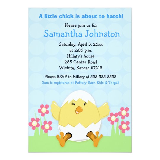 Just Hatched Easter Baby Shower Invitation Zazzle Just Hatched Easter Baby Shower Invitation