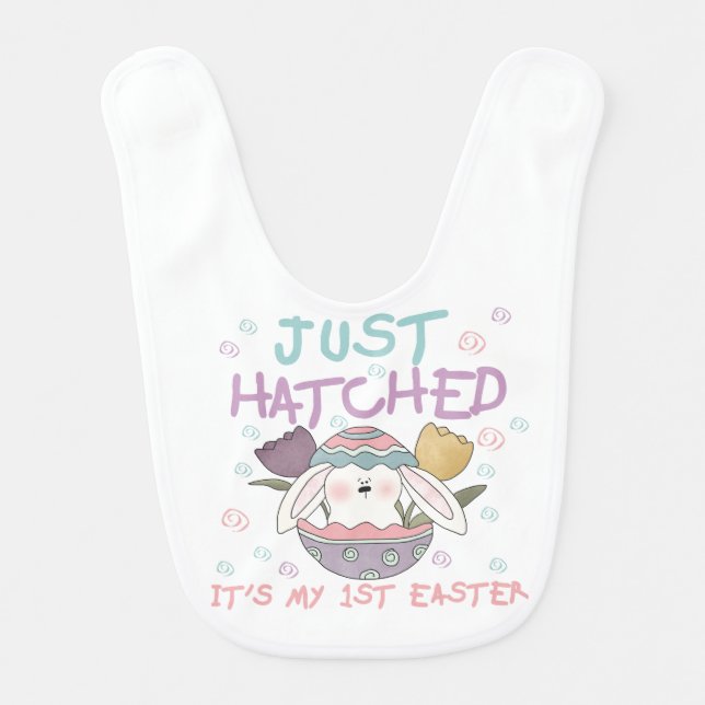 Just Hatched First Easter Bib (Front)