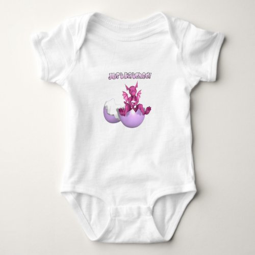 Just Hatched Girl Dragon Baby Bodysuit