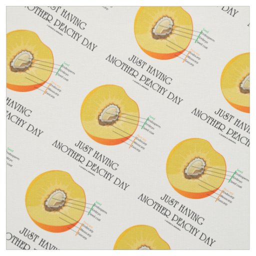 Just Having Another Peachy Day Peach Anatomy Fabric