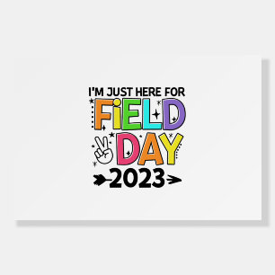 Just Here For Field Day 2023 Peace Sign Teacher St
