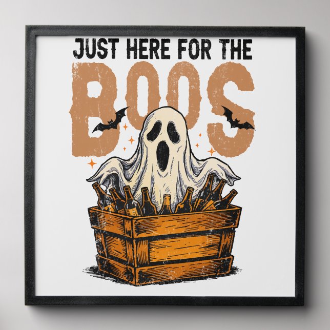 Just Here for the Boos Halloween Peel And Stick Photo Tile (Front Set)
