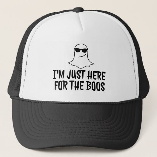Just Here for the BOOS Halloween Trucker Hat