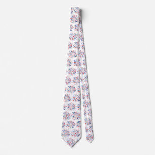 Just Here For The Fireworks Funny For Couple Neck Tie