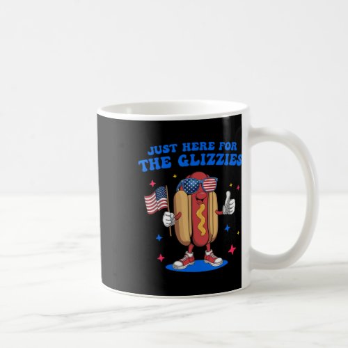 Just Here For The Glizzies Funny Fourth Of July Wi Coffee Mug