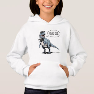 Just Here for the Roar – Retro Dinosaur Hoodie