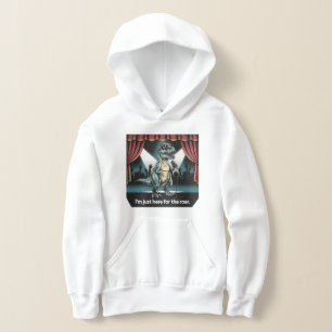 Just Here for the Roar - Retro Dinosaur Hoodie