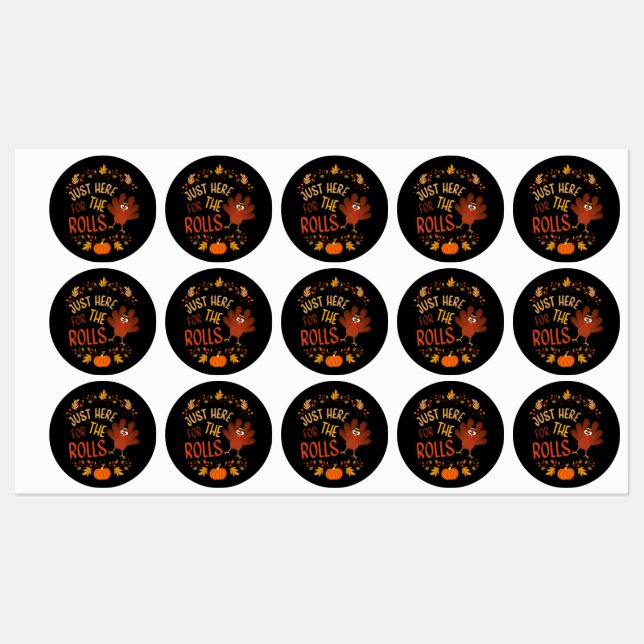 Just Here For The Rolls Labels (Sheet)