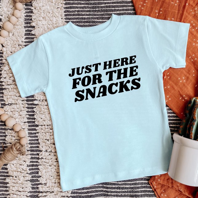 Just Here for the Snacks Funny Toddler T-shirt (Creator Uploaded)