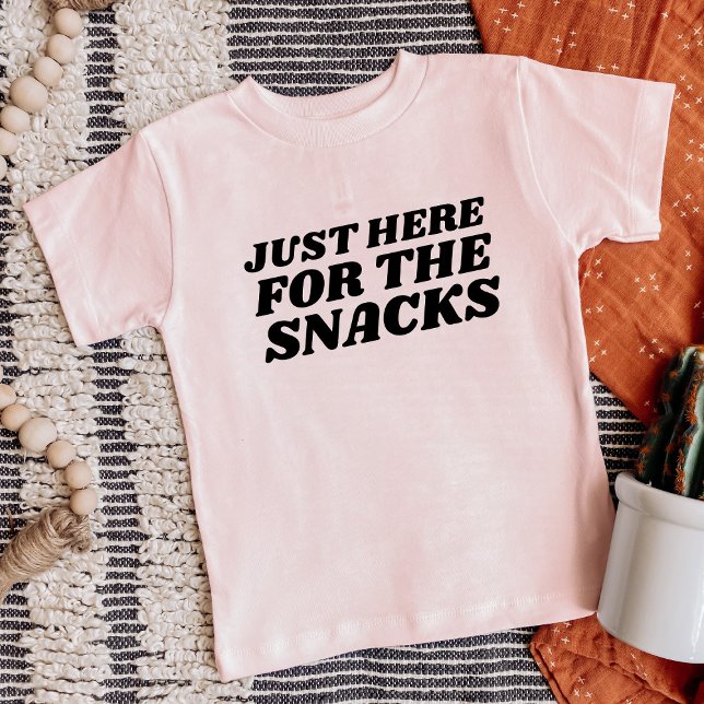 Just Here for the Snacks Funny Toddler T-shirt (Creator Uploaded)