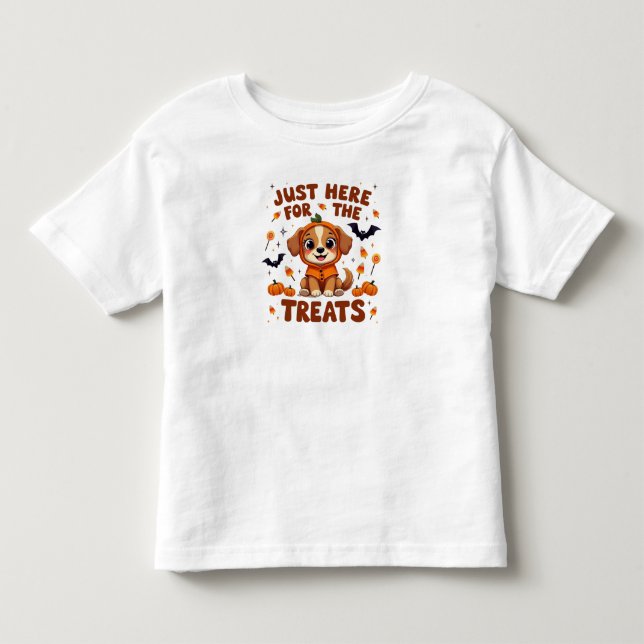 Just Here For The Treats Halloween Toddler T-shirt (Front)