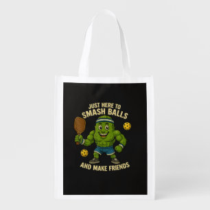 Just Here to Smash Balls and Make Friends Grocery Bag