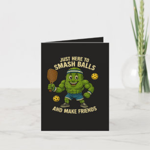 Just Here to Smash Balls and Make Friends Holiday Card