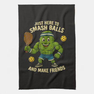Just Here to Smash Balls and Make Friends Kitchen Towel