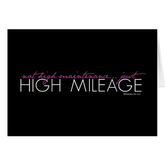 Just High Mileage Cards (Front Horizontal)
