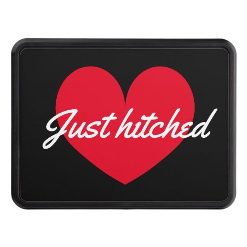 Just hitched funny newly weds car hitch cover