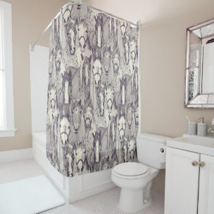 just horses mulberry pearl shower curtain