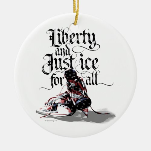 Just Ice For All Hockey Ceramic Ornament