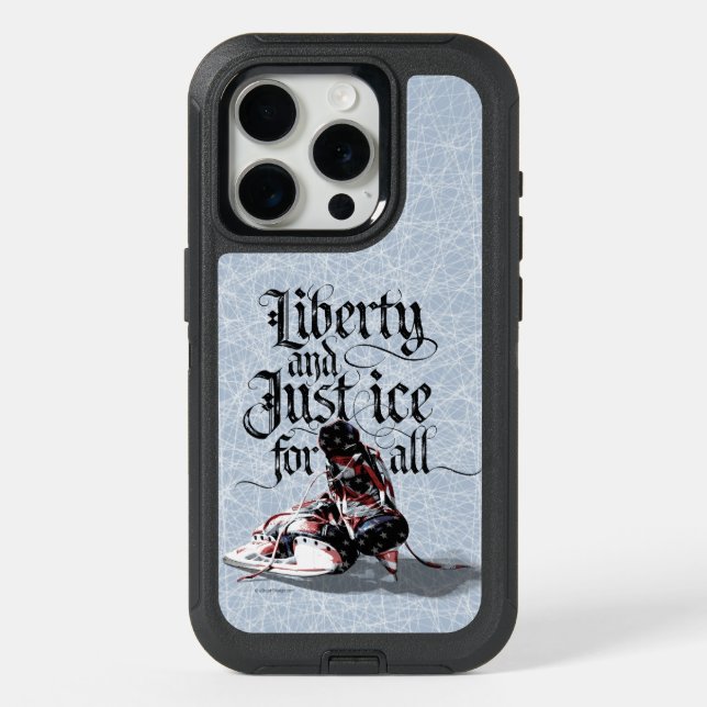 Just Ice For All (hockey) iPhone 15 Pro Case (Back)