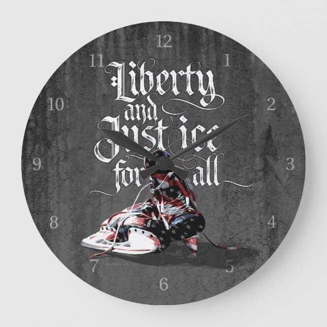Just Ice For All (Hockey) Large Clock (Front)