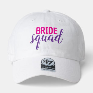 JUST IN!  BRIDE Squad novelty pink script wedding  47 Brand Hat