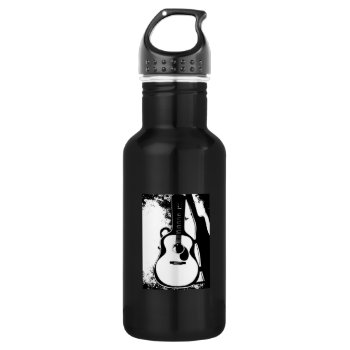 Just In Case Acoustic Guitar Water Bottle by DesireeGriffiths at Zazzle