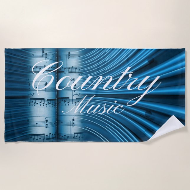 Just Instrumental Sound Beach Towel (Front)
