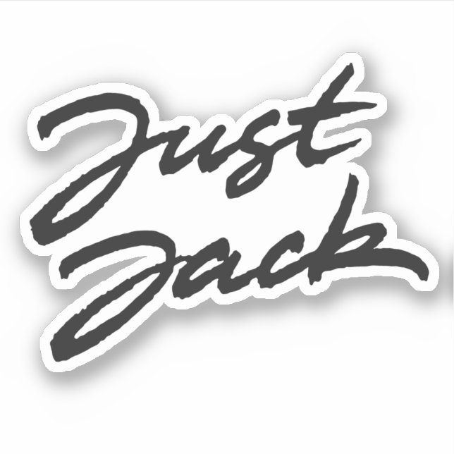 Just Jack Sticker (Front)