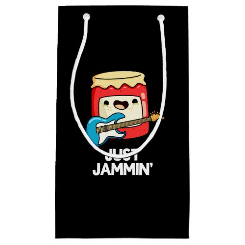 Just Jammin Funny Rocker Jam Pun Dark BG Small Gift Bag