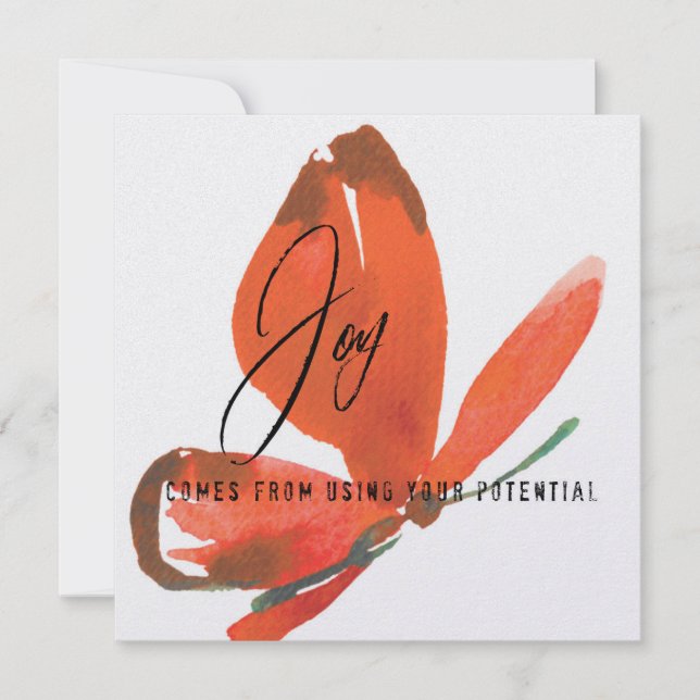 JUST JOY 5.25 x 5.25 card (Front)