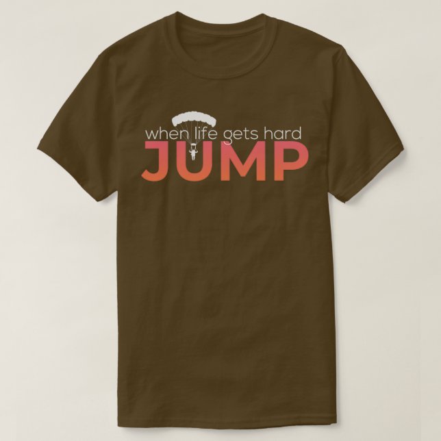 Just Jump and Skydive T-Shirt (Design Front)