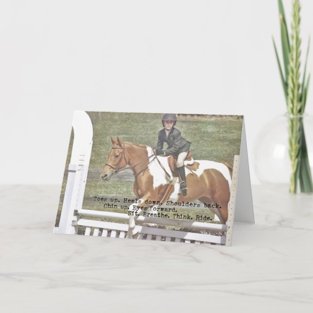 JUST JUMP Greeting Card (Front)