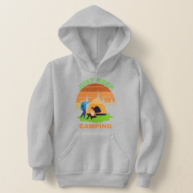 JUST KEEP CAMPING HOODIE (Laydown)