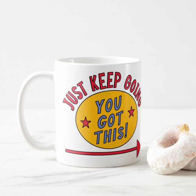 Just Keep Going Coffee Mug (With Donut)
