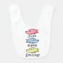 Just Keep Smiling Whimsical fish creature