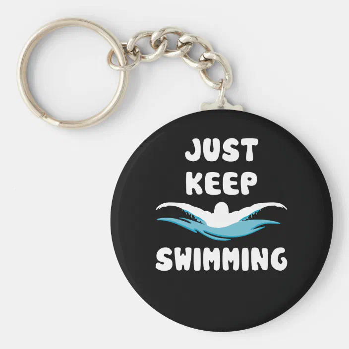 SWIMMER born to Swim Freestyle Backstroke Fly Sport Keyring Keychain Key 