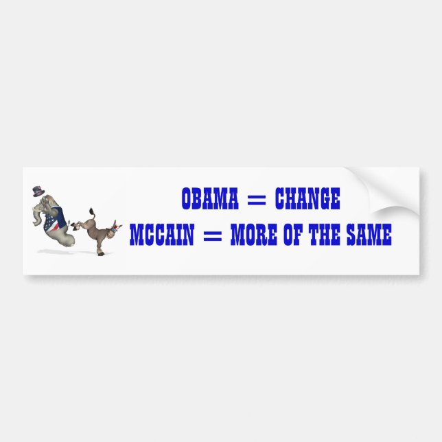 Just Kick'em Out in 2008 !!! Bumper Sticker (Front)