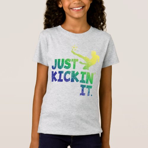 Just Kickin It Soccer Graphic T_Shirt