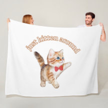 just kitten around blanket