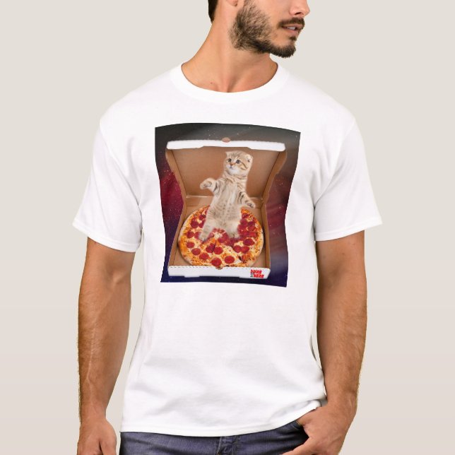 Just Kitten Around in the Pizza Box T-Shirt (Front)