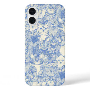 just kittens blue iPhone 16 plus case