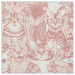 just kittens rose pink fabric