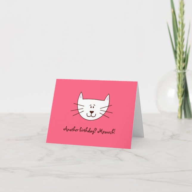 Just "Kittying" greeting card (Front)