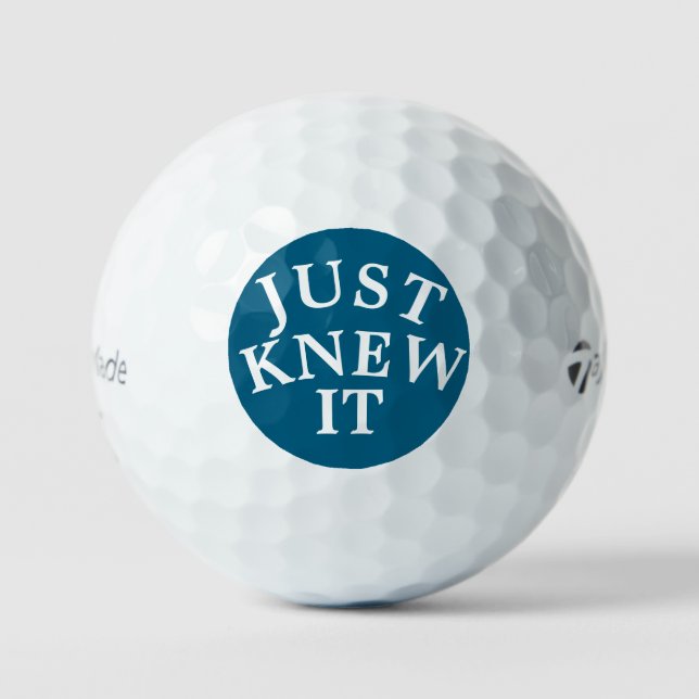 JUST KNEW IT taylormade multipack Golf Balls (Front)