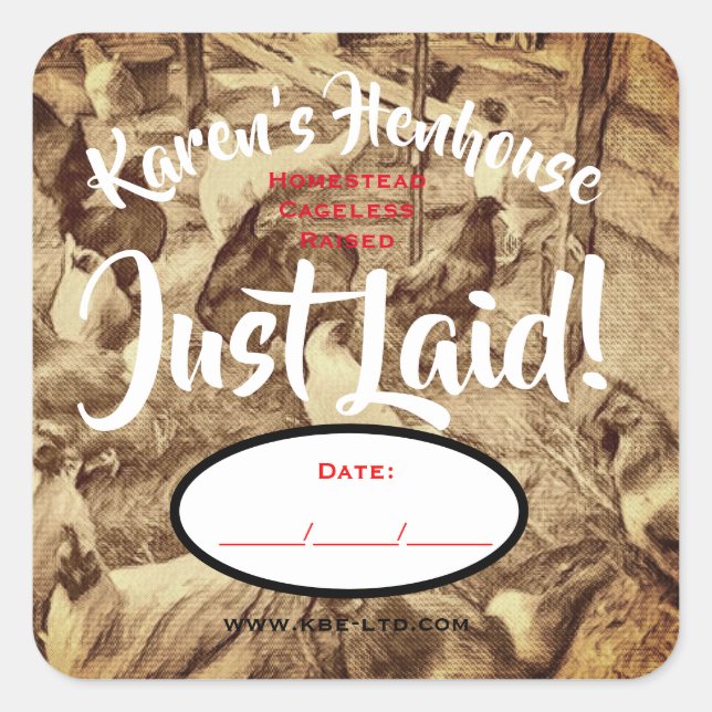 JUST LAID EGG LABEL (Front)