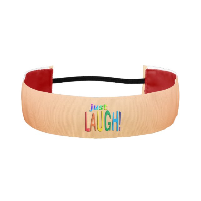 Just Laugh  Athletic Headband (Front)