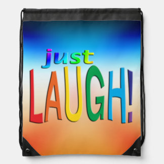 Just Laugh Drawstring Bag