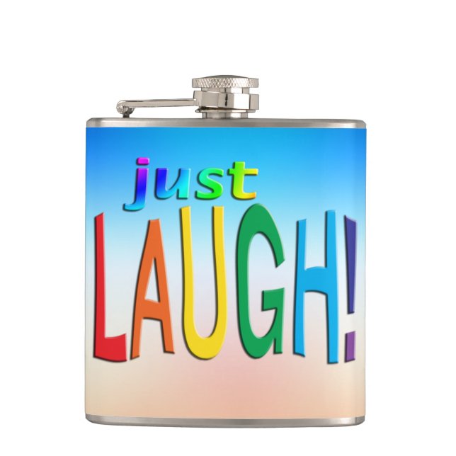 Just Laugh  Flask (Front)